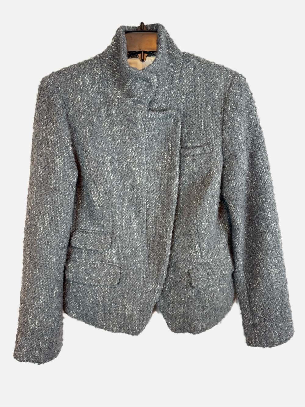 Banana Republic | Gray Boucle Wool Blend Jacket, 8